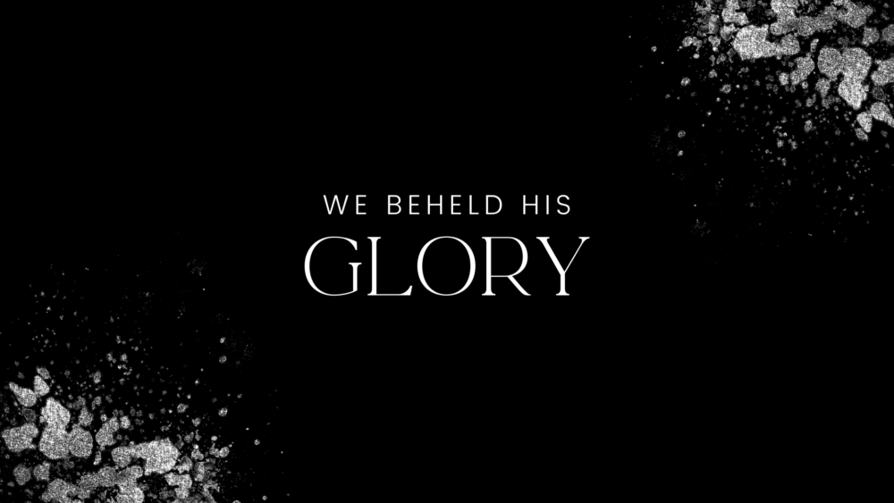 We Beheld His Glory